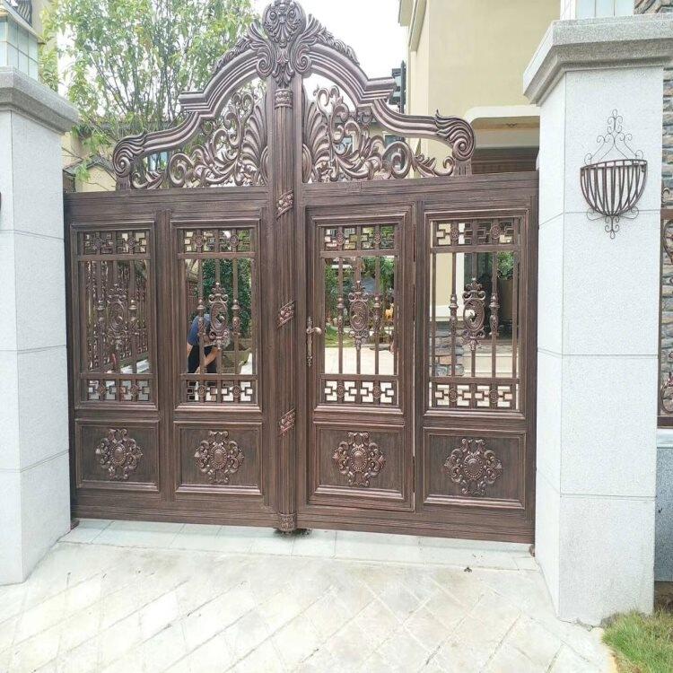 唐山豐南區(qū)鋁藝大門 · 黑紗紋樓梯定制指南